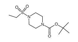4-Ethanesulfonyl-piperazine-1-carboxylic acid tert-butyl ester Structure