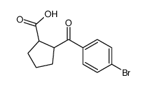 2-(4-溴苯甲酰基)环戊烷羧酸结构式