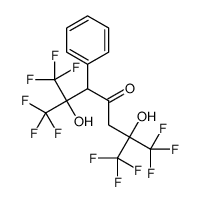 1,1,1,7,7,7-hexafluoro-2,6-dihydroxy-3-phenyl-2,6-bis(trifluoromethyl)heptan-4-one Structure
