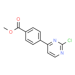 4-(2-chloro-4-pyrimidinyl)benzoic acid methyl ester Structure