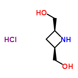 (2R,4S)-2,4-Azetidinediyldimethanol hydrochloride (1:1) structure