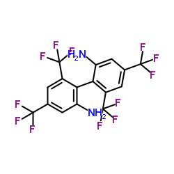 (S)-4,4',6,6'-四三氟甲基-[1,1'-联苯]-2,2'-二胺结构式