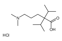 5-(dimethylamino)-2,2-di(propan-2-yl)pentanoic acid,hydrochloride Structure