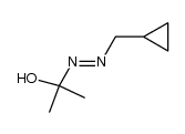 (cyclopropylmethyl)(1-hydroxy-1-methylethyl)diazene Structure