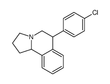 6-(4-chlorophenyl)-1,2,3,5,6,10b-hexahydropyrrolo[2,1-a]isoquinoline结构式
