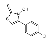 4-(4-chlorophenyl)-3-hydroxy-1,3-thiazole-2-thione结构式