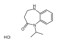 1-isopropyl-2,3,4,5-tetrahydro-1H-1,5-benzodiazepin-2-one hydrochloride Structure