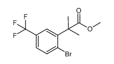 methyl 2-(2-bromo-5-(trifluoromethyl)phenyl)-2-methylpropanoate结构式