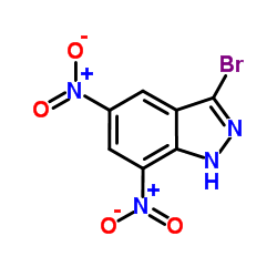 3-bromo-5,7-dinitro-1H-indazole Structure