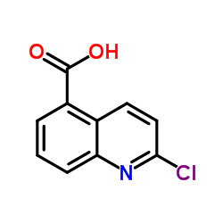 2-氯喹啉-5-羧酸结构式