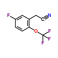 [5-Fluoro-2-(trifluoromethoxy)phenyl]acetonitrile结构式