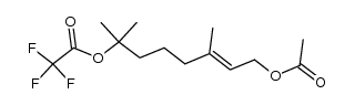 3,7-dimethyl-7-trifluoroacetoxy-2E-octen-1-yl acetate Structure