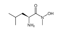 (S)-2-amino-N-hydroxy-N,4-dimethylpentanamide结构式