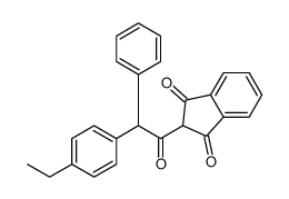 2-[(4-Ethylphenyl)-phenylacetyl]-indan-1,3-dione结构式
