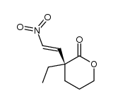 (S,E)-3-ethyl-3-(2-nitrovinyl)tetrahydro-2H-pyran-2-one Structure