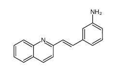 E-3-[2-(quinolin-2-yl)ethenyl]aniline结构式