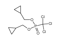 bis(cyclopropylmethyl) (trichloromethyl)phosphonate结构式