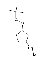 cis 1-bromomercurio-3-t-butylperoxycyclopentane结构式