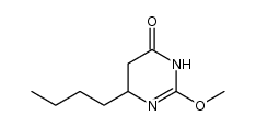 6-butyl-2-methoxy-5,6-dihydropyrimidin-4(3H)-one结构式