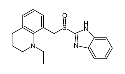 8-((2-benzimidazolyl)sulfinylmethyl)-1-ethyl-1,2,3,4-tetrahydroquinoline structure