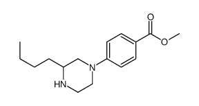 methyl 4-(3-butylpiperazin-1-yl)benzoate Structure