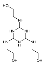 2-[[4,6-bis(2-hydroxyethylamino)-1,3,5-triazinan-2-yl]amino]ethanol Structure