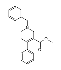 1,2,5,6-Tetrahydro-4-phenyl-1-(phenylmethyl)-3-pyridinecarboxylic acid, methyl ester结构式