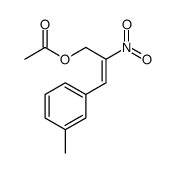 [(Z)-3-(3-methylphenyl)-2-nitroprop-2-enyl] acetate结构式