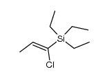 (Z)-(1-chloroprop-1-en-1-yl)triethylsilane结构式