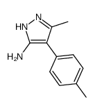 3-methyl-4-(4-methylphenyl)-1H-pyrazol-5-amine结构式
