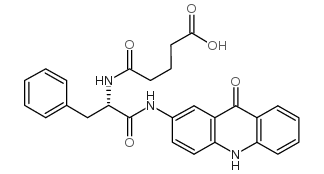 N-(N-Glutaryl-L-phenylalanyl)-2-aminoacridone Structure