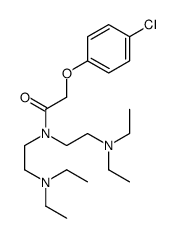 2-(p-Chlorophenoxy)-N,N-bis[2-(diethylamino)ethyl]acetamide structure