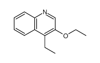 Quinoline, 3-ethoxy-4-ethyl- (9CI)结构式
