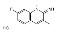 2-Amino-7-fluoro-3-methylquinoline hydrochloride结构式