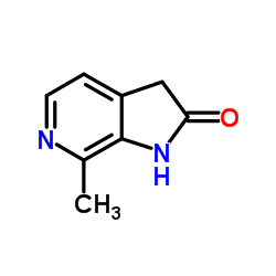 7-Methyl-1,3-dihydro-2H-pyrrolo[2,3-c]pyridin-2-one结构式