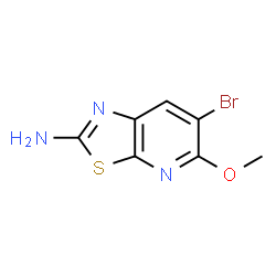 Thiazolo[5,4-b]pyridin-2-amine, 6-bromo-5-methoxy-结构式