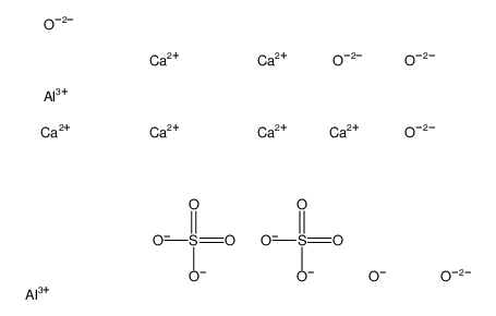 dialuminum,hexacalcium,oxygen(2-),trisulfate Structure