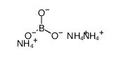 ammonium hydrogentetraborate structure