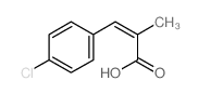 2-Propenoic acid,3-(4-chlorophenyl)-2-methyl- Structure