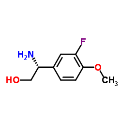 (2R)-2-Amino-2-(3-fluoro-4-methoxyphenyl)ethanol Structure