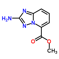 Methyl 2-amino[1,2,4]triazolo[1,5-a]pyridine-5-carboxylate结构式