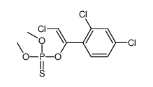 Thiophosphoric acid O-[2-chloro-1-(2,4-dichlorophenyl)vinyl]O,O-dimethyl ester结构式