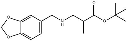 tert-butyl 3-{[(2H-1,3-benzodioxol-5-yl)methyl]amino}-2-methylpropanoate picture