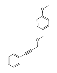 1-methoxy-4-{[(3-phenylprop-2-yn-1-yl)oxy]methyl}benzene Structure