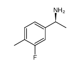 (S)-1-(3-氟-4-甲基苯基)乙烷胺结构式