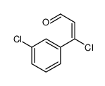 (Z)-3-chloro-3-(3-chlorophenyl)prop-2-enal Structure