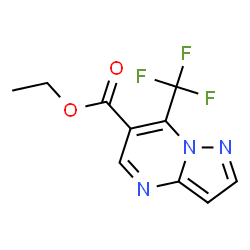 Ethyl 7-(trifluoromethyl)pyrazolo-[1,5-a]pyrimidine-6-carboxylate Structure