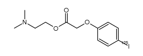 N,N-dimethylaminoethyl p-(125I)iodophenoxyacetate Structure