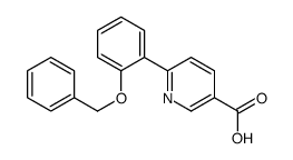 6-(2-phenylmethoxyphenyl)pyridine-3-carboxylic acid结构式