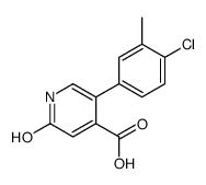 5-(4-chloro-3-methylphenyl)-2-oxo-1H-pyridine-4-carboxylic acid结构式